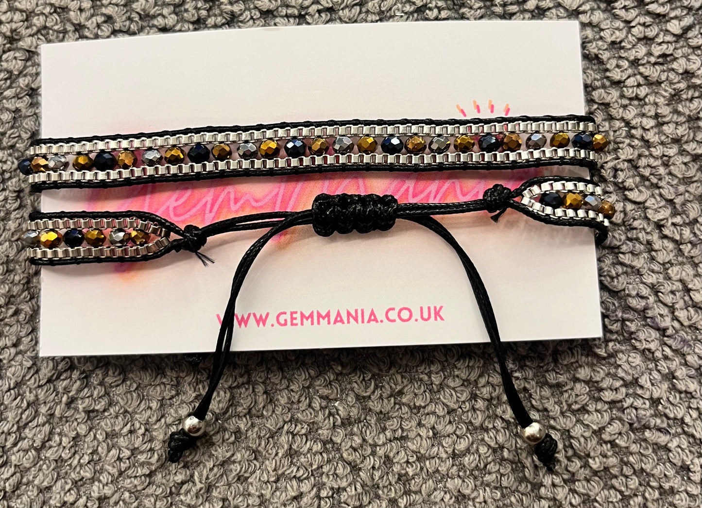 shiny beaded bracelets